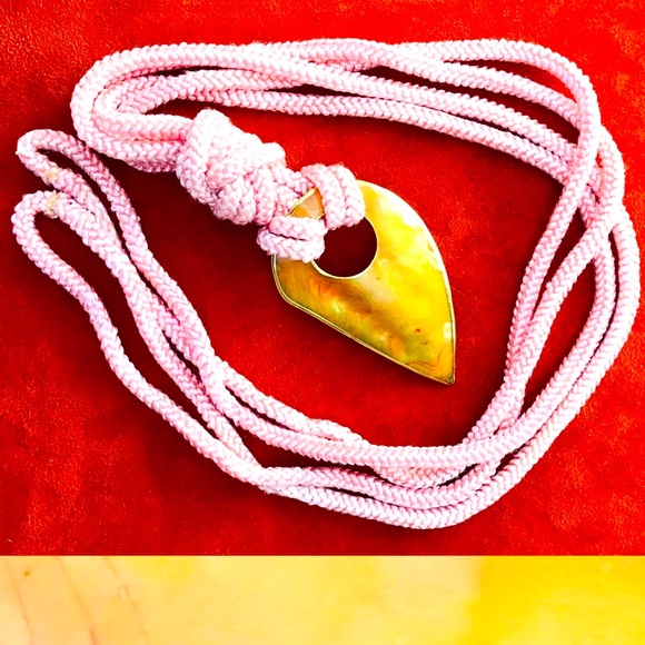 Fabulous VINTAGE 80s Rope and Golden SEASHELL BELT O/S main image 15